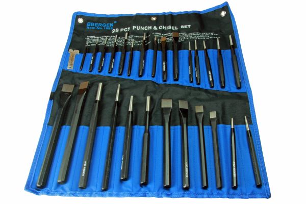 Bergen tools  28 piece punch and chisel set   