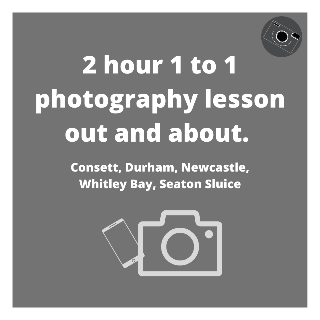 2 hour photography lesson out and about