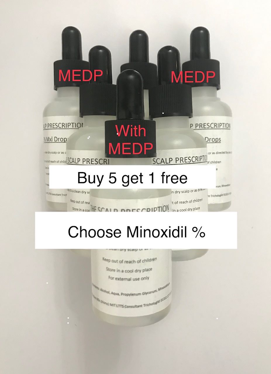 Lotion Minoxidil (added MEDP) Buy 5 get 1 free 