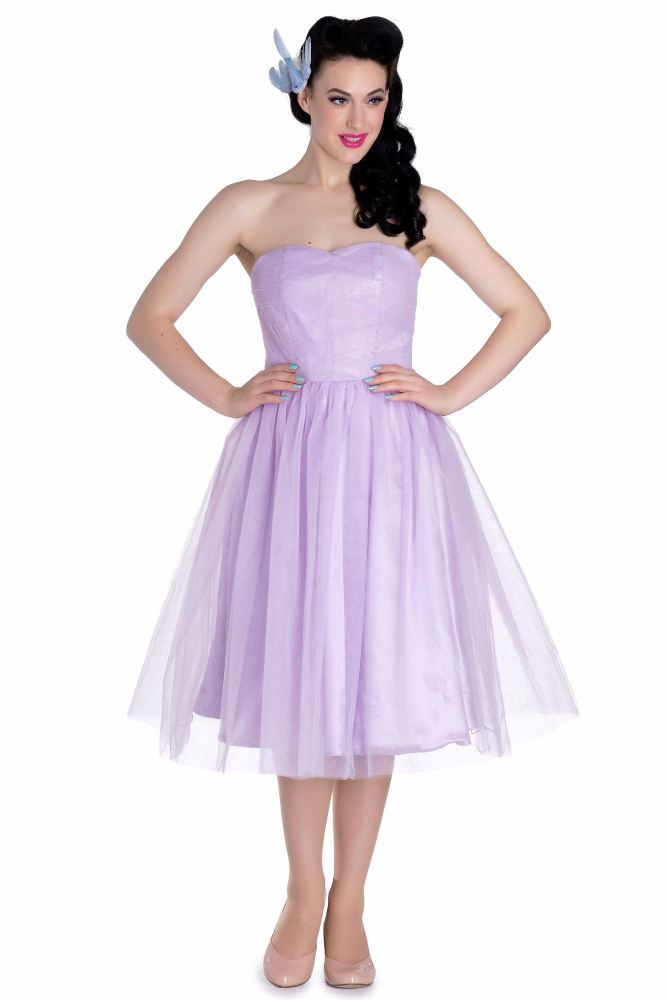50's Retro Tamara Bridesmaid,Party, Prom Dress in Lavender - Size Large Only