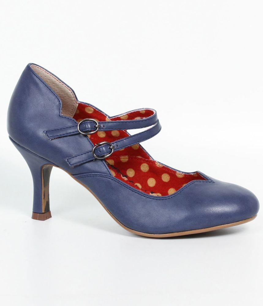1950's Halen Mary Jane Shoes in Blue