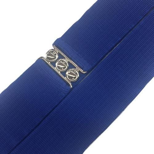 1950's Vintage Style 2 1/4 inch wide 50s Retro Pinup Elasticated Waist Cinch Belt - Royal Blue 