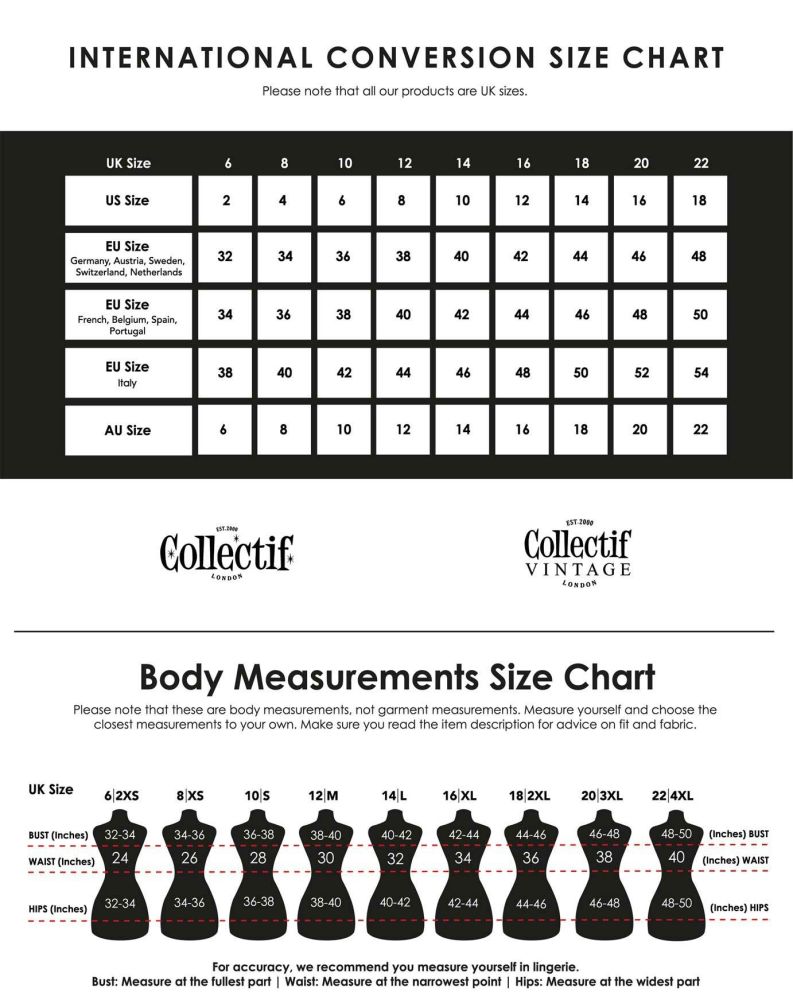 collectif size chart