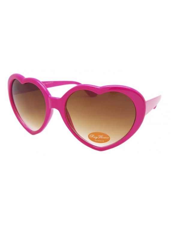 LuLu Love Heart Sunglasses in Pink