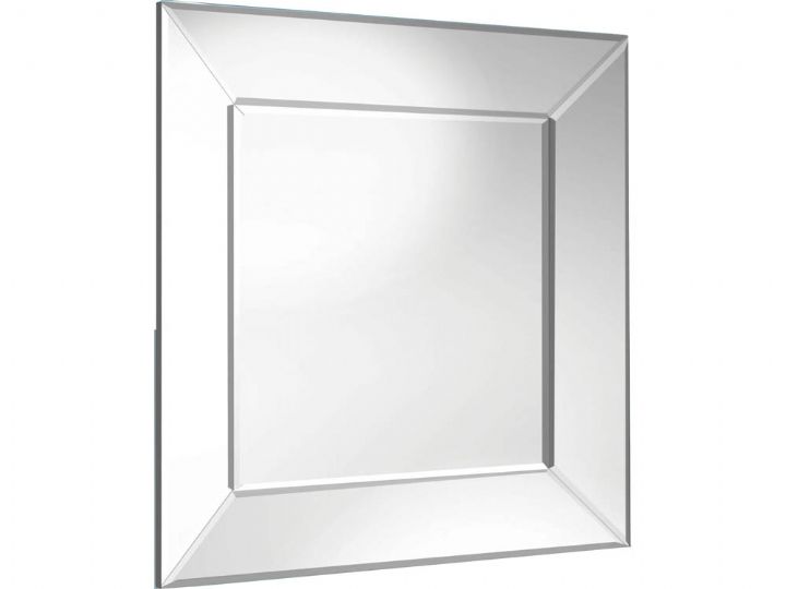 Venetian Tray Silver Bevelled Mirror 36" x 36"