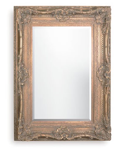 Rococo Diana Black Bevelled Mirror