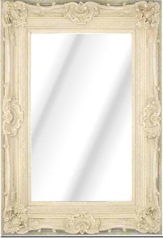 Rococo Diana Ivory / Cream Bevelled Mirror 6 sizes