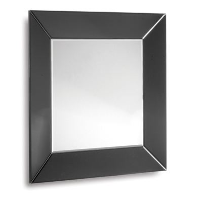 Venetian Tray Black Bevelled Mirror 36