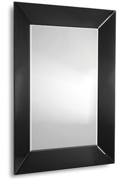 Venetian Tray Black Bevelled Mirror 72