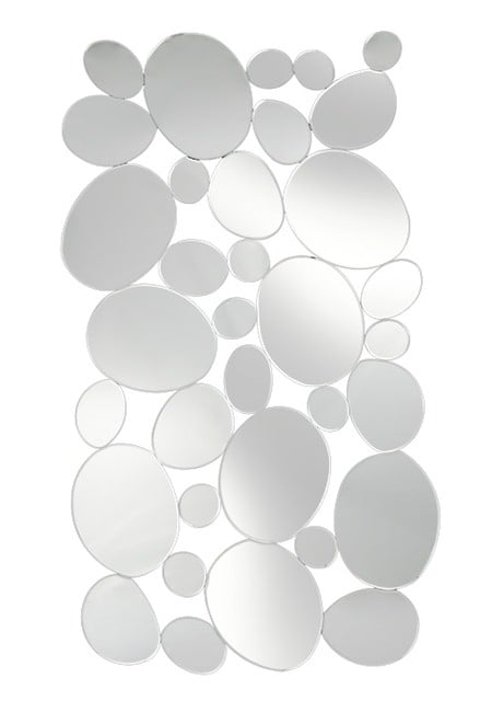 Multi Facet Circles Bevelled Mirror 150cm x 80cm