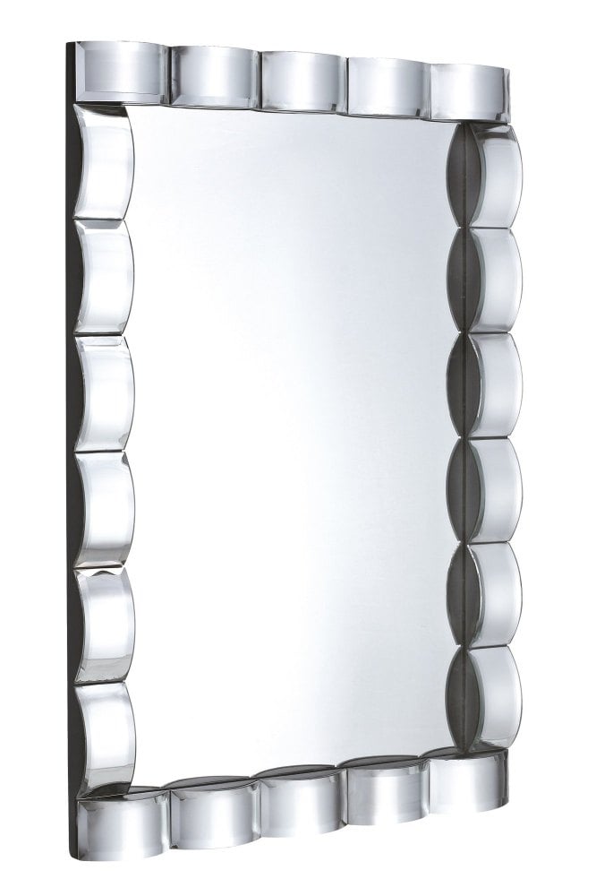 Mirrored Curved Wall Mirror