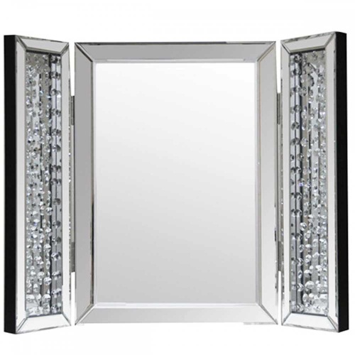 Floating Crystals Mirrored Table Lamp