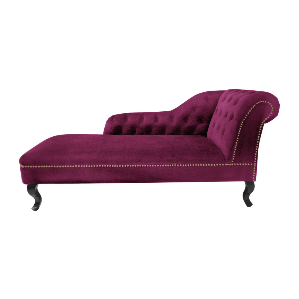 3 seater Chesterfield In Purple Velour