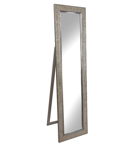 Mosaic SIlver / Champagne Bevelled Cheval Mirror 170cm x 45cm