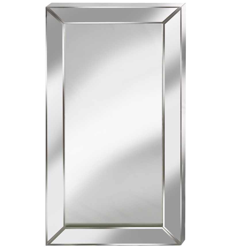 Supreme Modern Box Frame Venetian Bevelled Silver Mirror 150cm x 80cm