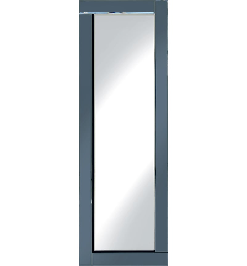 Frameless Bevelled Flat Bar Smoked Grey Mirror 120cm x 40cm