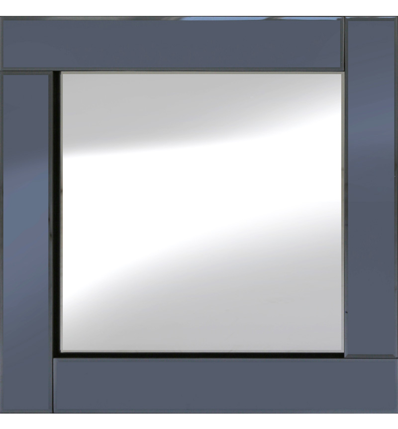 Frameless Bevelled Flat Bar Smoked Grey Mirror 60cm x 60cm