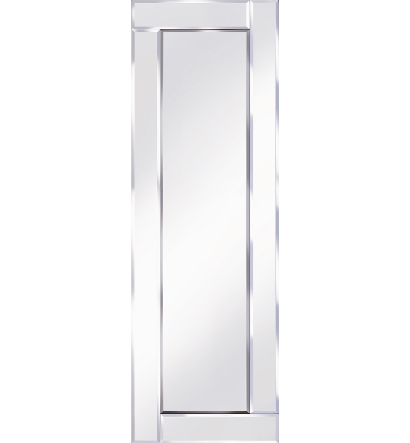 Frameless Bevelled Flat Bar Silver Mirror 120cm x 40cm