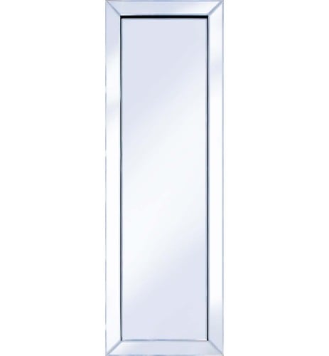 Frameless Bevelled Mitred Corner Silver Mirror 120cm x 40cm
