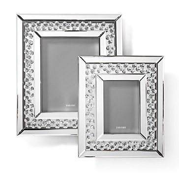 Floating Crystals mirrored Photo Frame 5" x 7" item in stock 