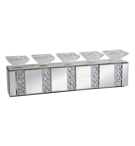 Floating Crystals Mirrored Candle / Tealight Holder 60.5cm x 11cm x 17.5cm