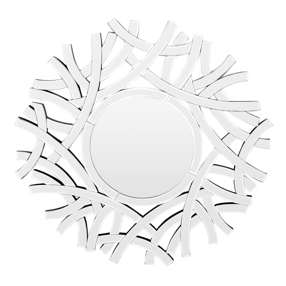 Branches Bevelled Wall Mirror 73 dia