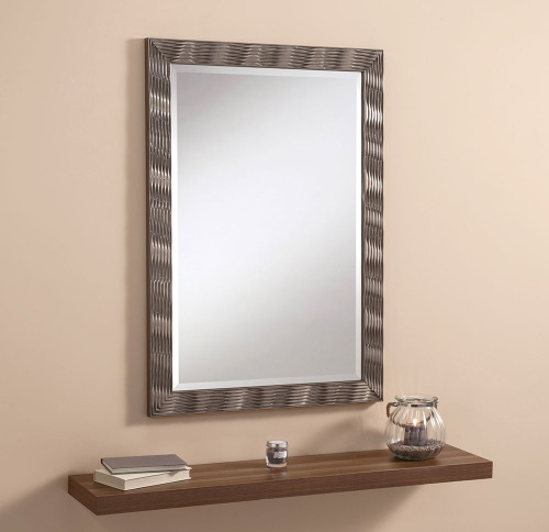 Elvia Champagne Gloss Framed Mirror 41