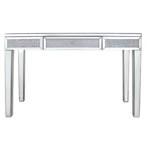 Milano Mosaic Crush Mirrored 2 Draw Console Table