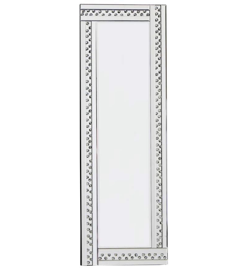 *Special Offer Glitz Floating Crystals Silver Wall Mirror 120cm x 40cm  - 4 sizes available