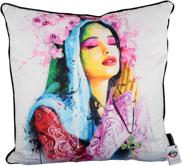Patrice Murciano 55cm Luxury Feather Filled Cushion - 'Pray'