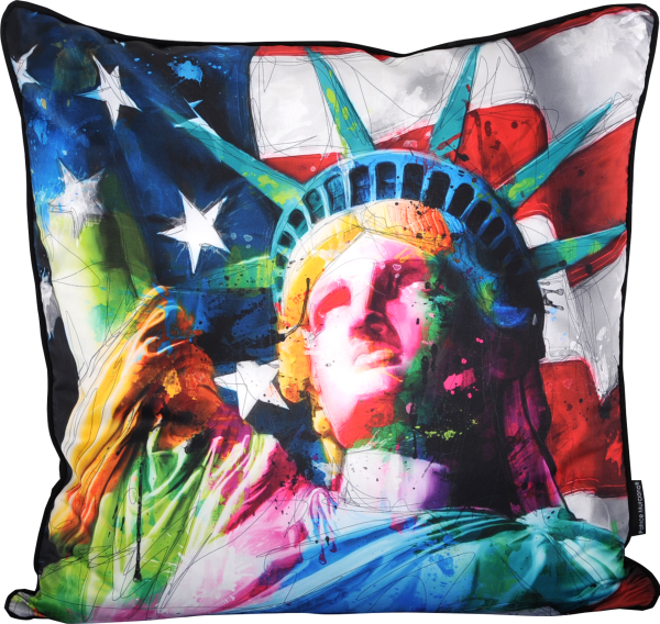 Patrice Murciano 55cm Luxury Feather Filled Cushion "Statue of Liberty"