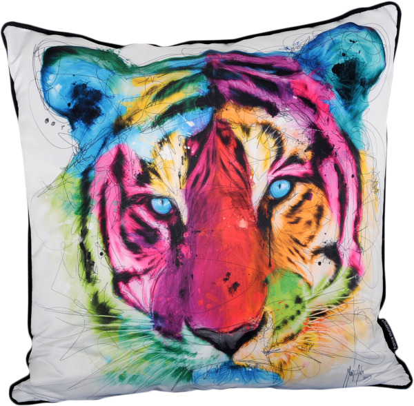 Patrice Murciano 55cm Luxury Feather Filled Cushion - 'Tiger'