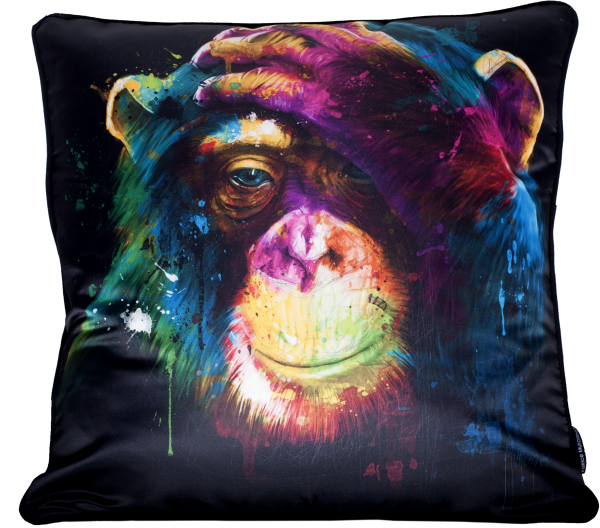 Patrice Murciano 55cm Luxury Feather Filled Cushion - "Chimp"