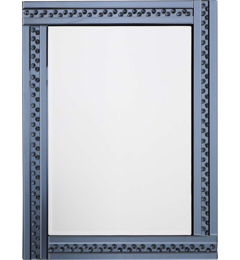 *Special Offer Glitz Floating Crystals Smoked Grey Wall Mirror 80cm x 60cm - 4 sizes available