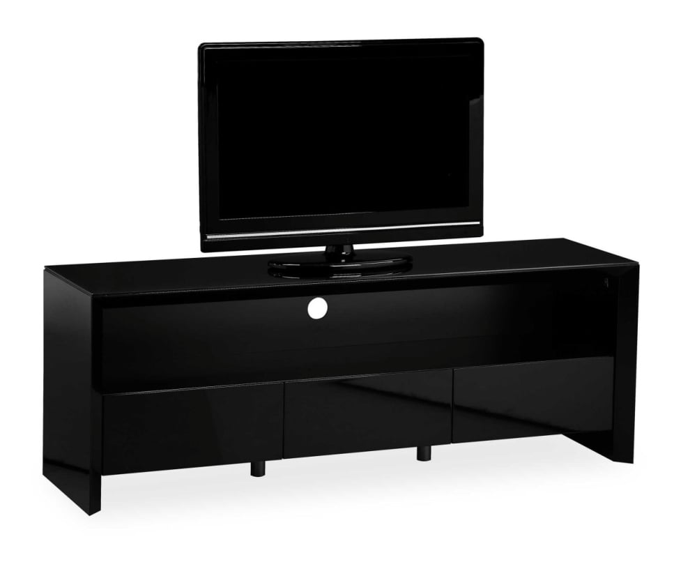 Soho High Gloss Tv Entertainment unit in Gloss Black large