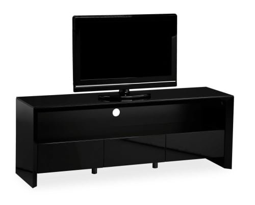 Soho High Gloss Tv Entertainment unit in Gloss Black large