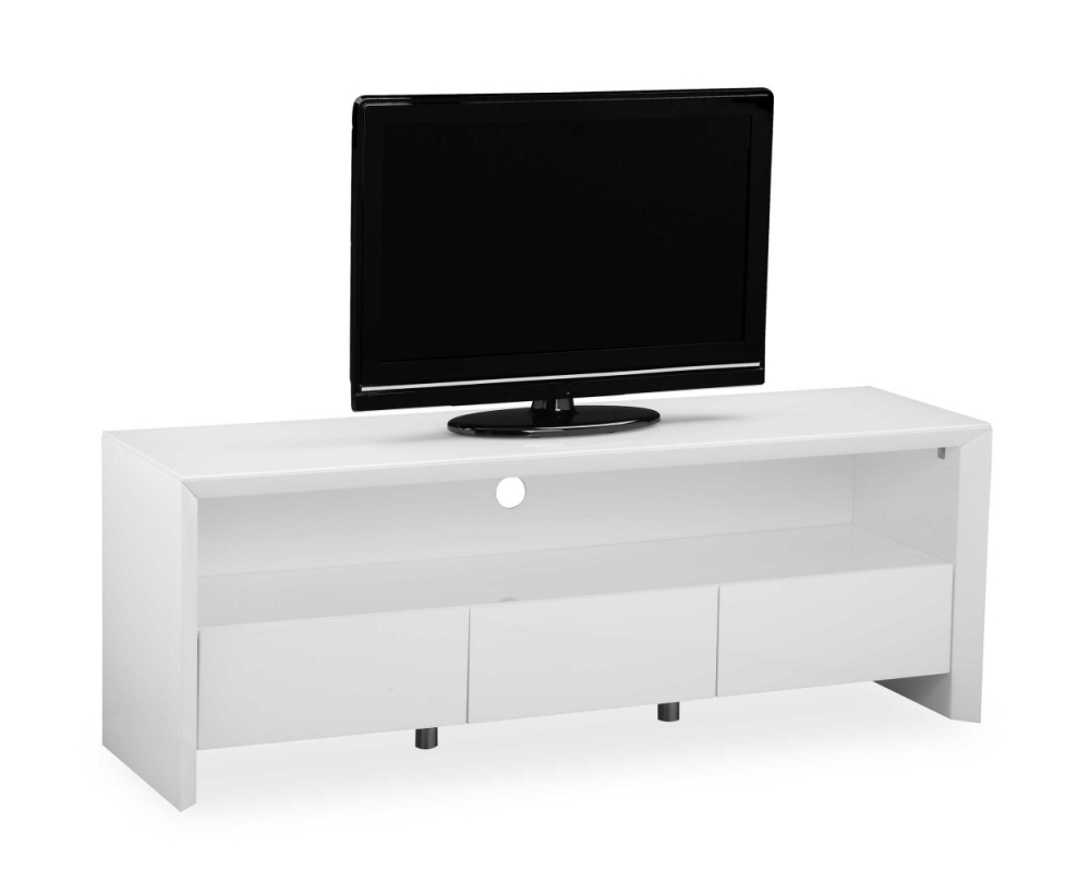 Soho High Gloss Tv Entertainment unit in Gloss White large