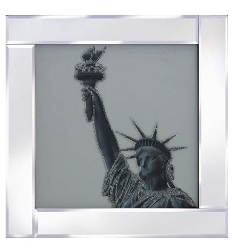 Mirror framed art print "Statue of Liberty"