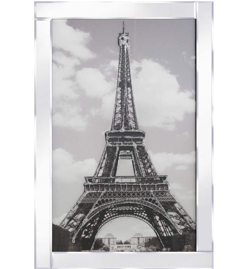 Mirror framed art print "Eifel Tower" 100cm x 60cm