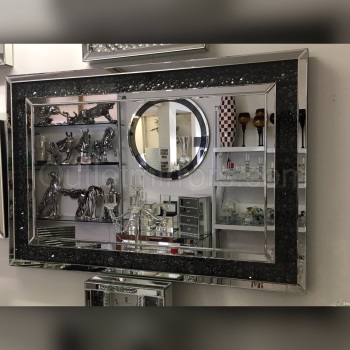 black jewel flaoting crystal wall mirrors and mirrored ... Here, your favorite looks cost less than you thought possible.