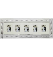 Crystal Border Mirrored Photo Frame  80cm x 35cm