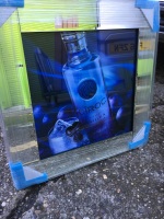 ** Ciroc Vodka Glitter Art Mirrored Frame ** 55cm x 55cm  in stock for a quick delivery