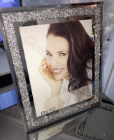 Crush Sparkle Glitter Mirror Photo frame 8" x 10"