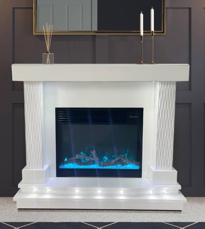 # Mirrored Fire Surrounds