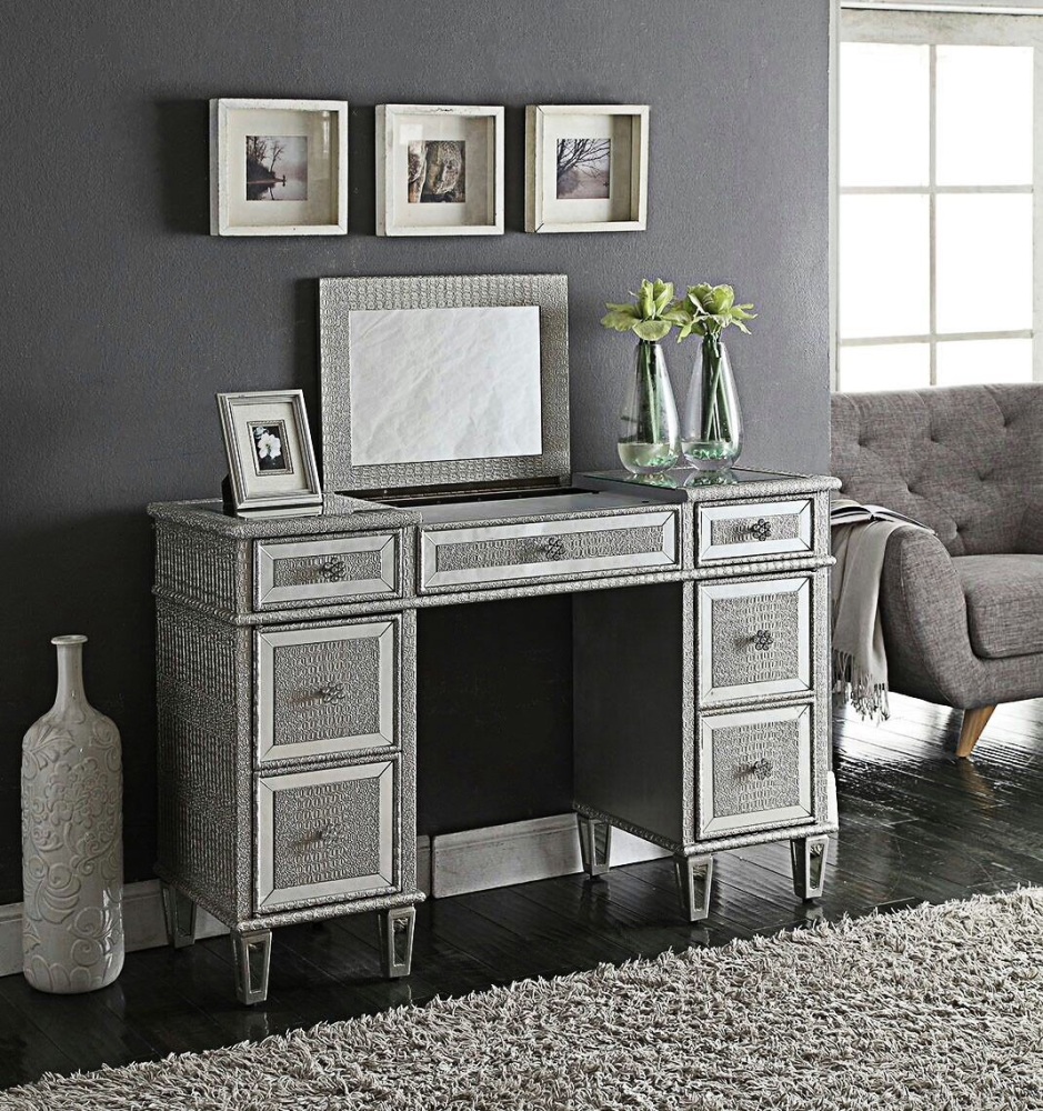 Sofia Mirrored 7 Draw Dressing Table