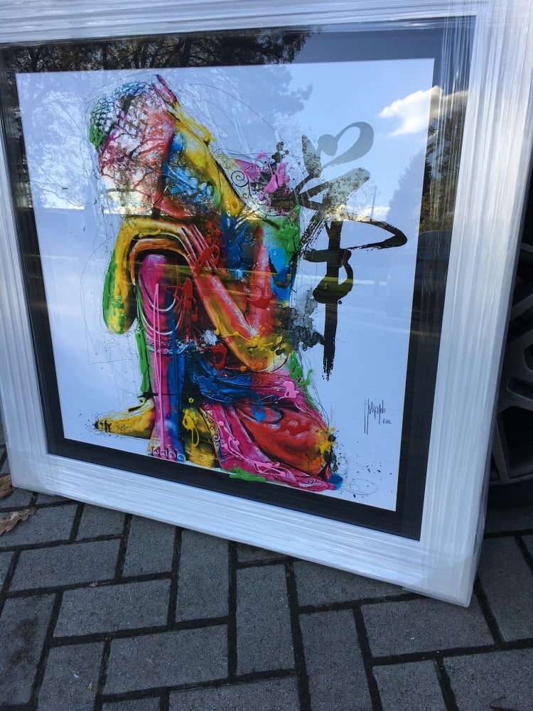 Patrice Murciano Framed "Buddha" print 90cm x 90cm