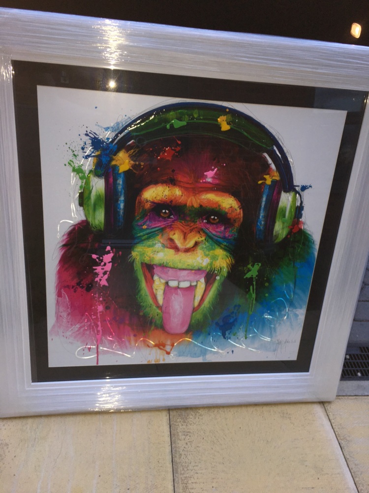 Patrice Murciano Framed "monkey" print 90cm x 90cm