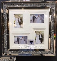 Diamond Crush Crystal Mirrored Photo Frame 55cm x 55cm in stock for a fast delivery