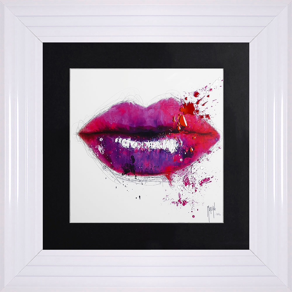 Patrice Murciano Framed "Lips" print small 55cm x 55cm 