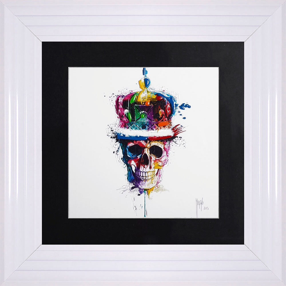 Patrice Murciano Framed "Crown skull" print small 55cm x 55cm 